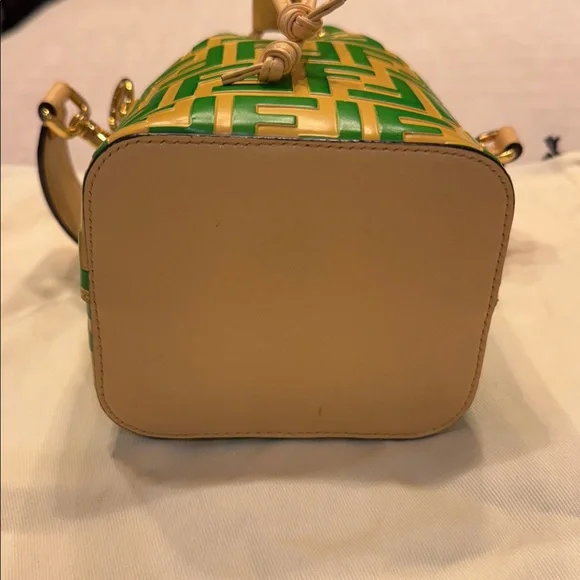 Fendi Iconic Mon Tresor Bucket Bag in Zucca Embossed Leather - Picture 7 of 16